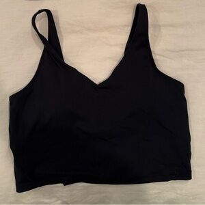 Elegant Black V-Neck Bandeau